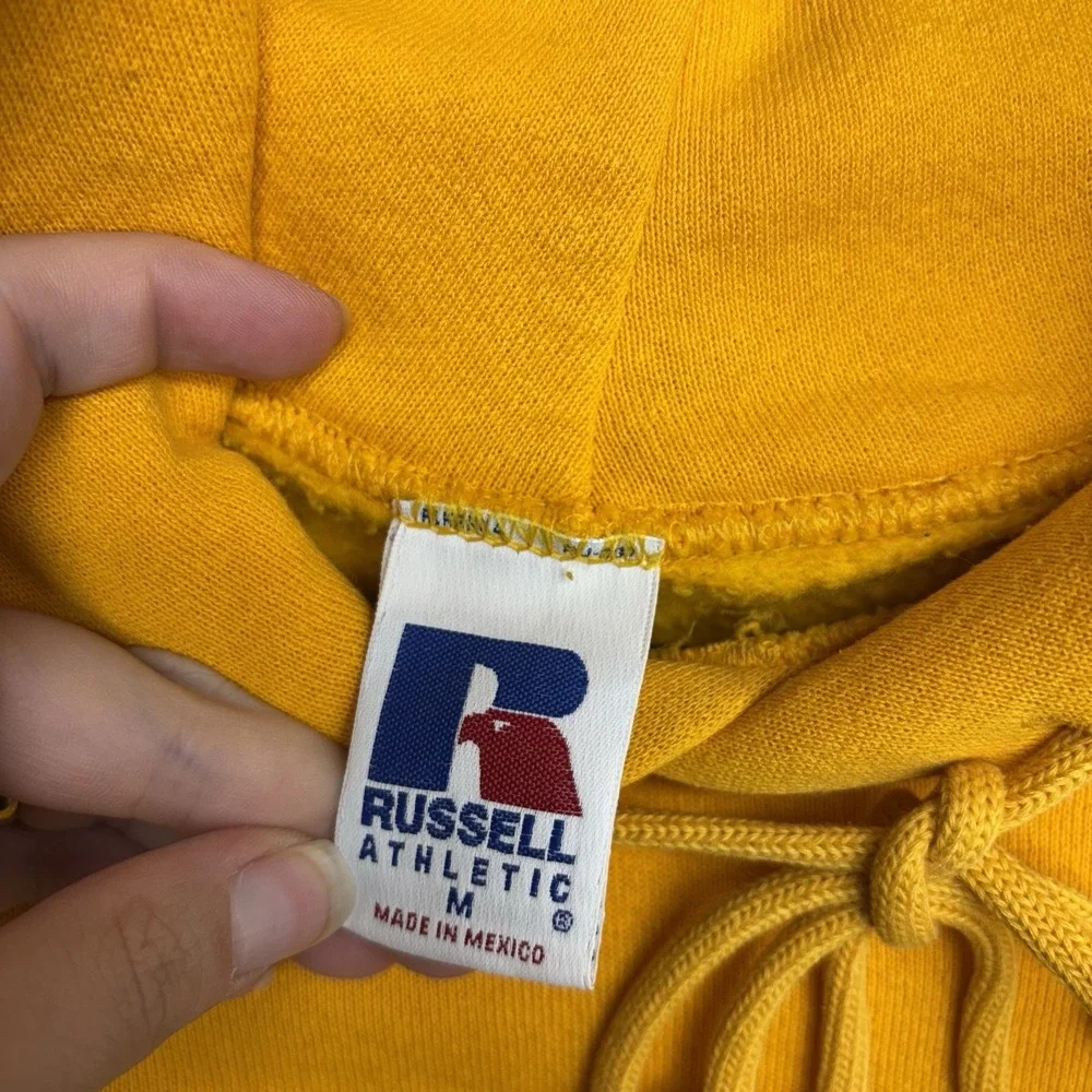 Vintage Minnesota Vikings Hoodie Mens Medium Heavyweight  Embroidered Russell